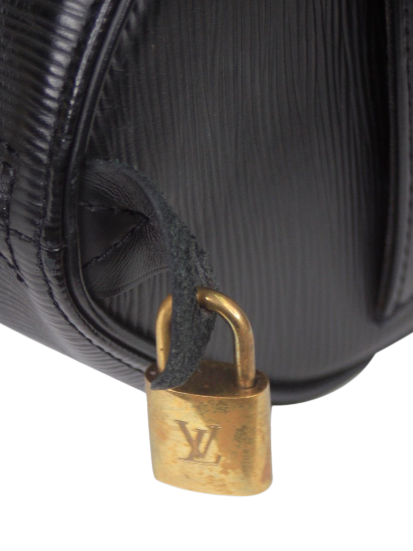 Product image 5 of 8, which shows Pre-loved Louis Vuitton 2003 Epi Leather Speedy Top Handle Grab Bag, Black