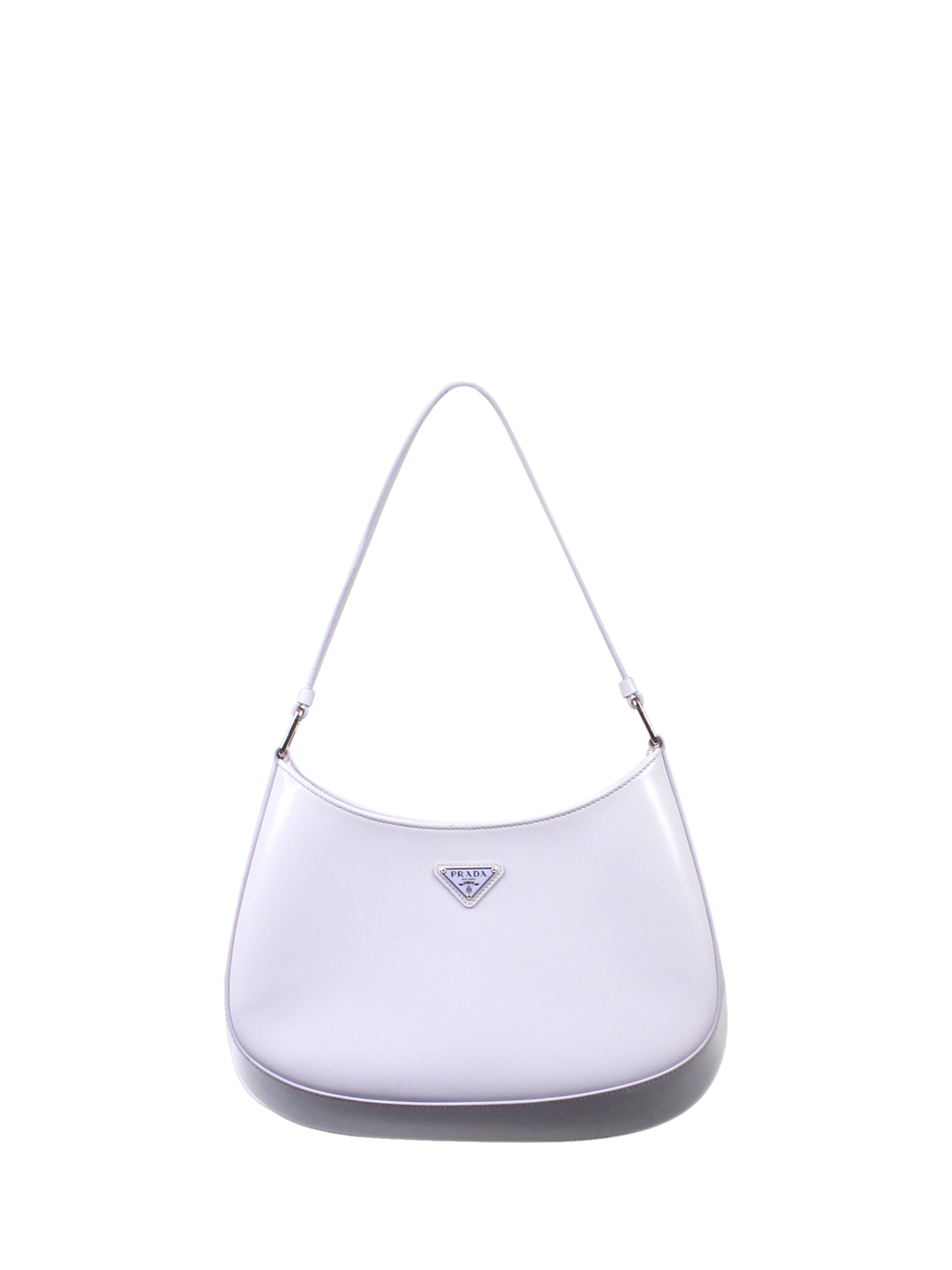 Pre-loved Prada Cleo Brushed Leather Shoulder Bag, Purple