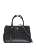 Pre-loved Prada Medium Saffiano Leather Galleria Top Handle Bag, Black