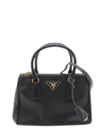 Pre-loved Prada Mini Saffiano Leather Galleria Top Handle Bag, Black