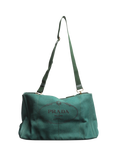 Pre-loved Prada Canvas Tote Bag, Dark Green