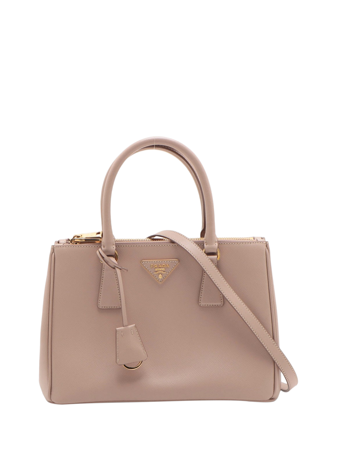 Pre loved Prada Small Saffiano Leather Galleria Top Handle Bag Pink