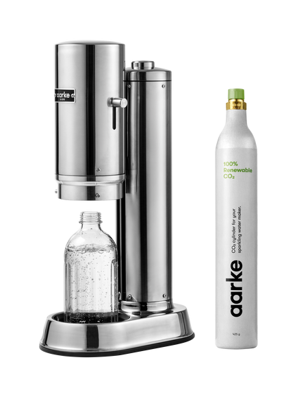Aarke Carbonator Pro Sparkling Water Maker Kit, Steel, Steel