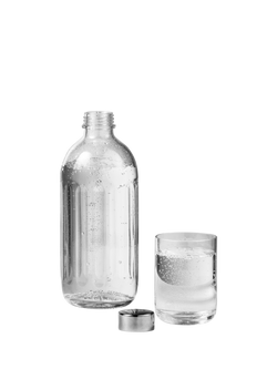 Aarke Glass Carbonator Pro Drinks Bottle, 800ml, Clear - view 2, Clear