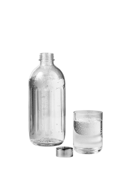 Aarke Glass Carbonator Pro Drinks Bottle, 800ml, Clear - view 2, Clear