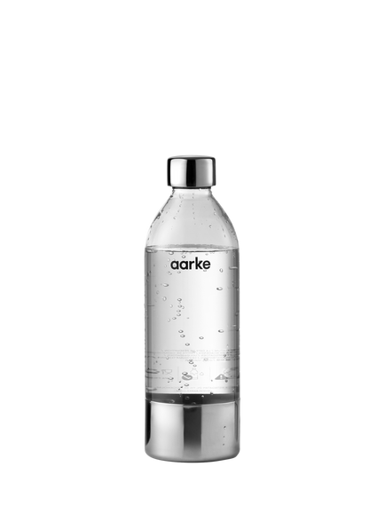 Aarke PET Carbonator 3 Drinks Bottle, 1L, Steel, Steel