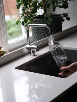 Aarke PET Carbonator 3 Drinks Bottle, 1L, Steel - view 2, Steel