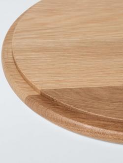 John Lewis Round Ridged Serving Board, FSC-Certified (Oak Wood), Natural - view 2, Natural