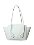 Pre-loved Bottega Veneta Arco Leather Top Handle Bag, White