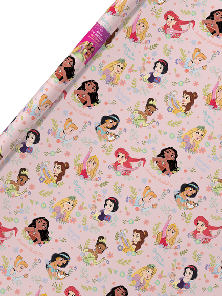 Disney Princess Wrapping Paper, Light Pink, 3m - view 2, Light Pink