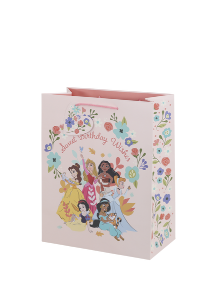 Disney Princess Birthday Gift Bag, Multi, Medium, Light Pink