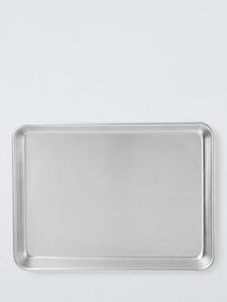 John Lewis X Deliciously Ella Aluminium Baking Tray, 32cm, Silver