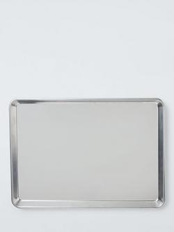 John Lewis X Deliciously Ella Natural Aluminium Baking Tray, 45cm, Silver