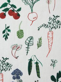 John Lewis X Deliciously Ella Print Terry Cloth Tea Towel - view 2, Green