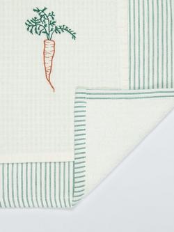 John Lewis X Deliciously Ella Cotton Tea Towels, Pack of 2 - view 2, Green