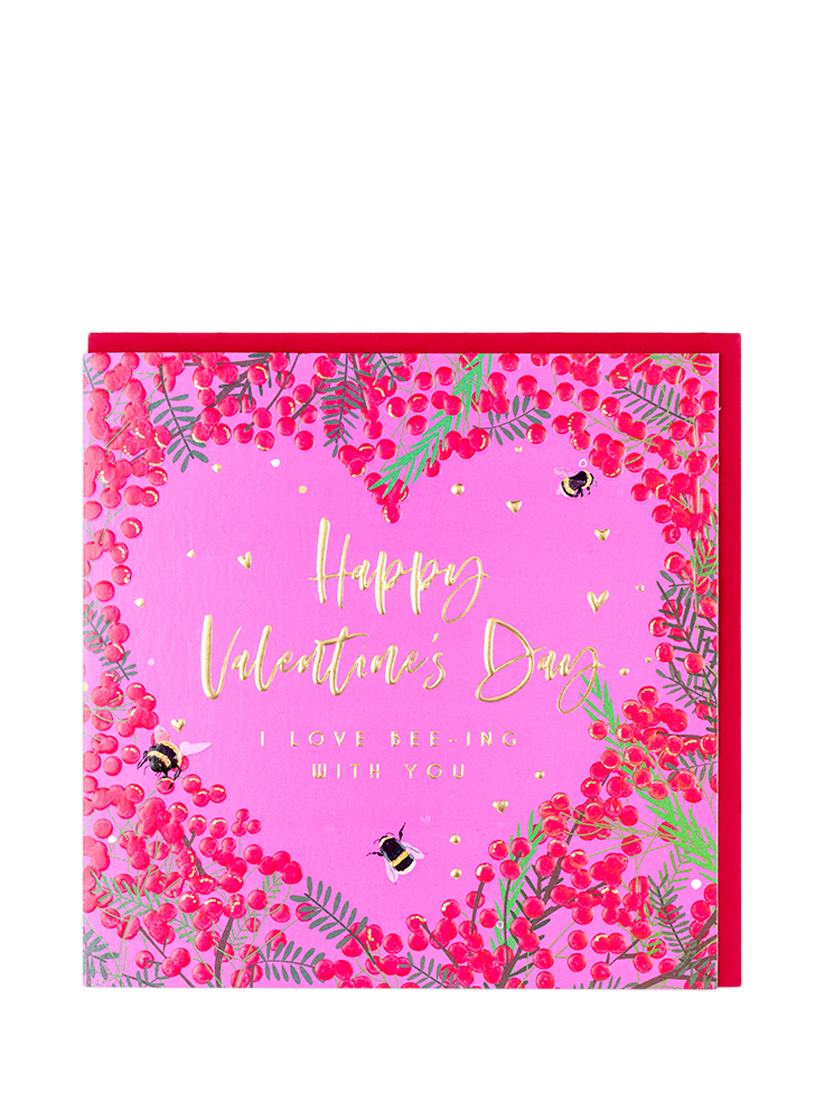 Belly Button Designs I Love BeeIng With You Valentine's Day Card