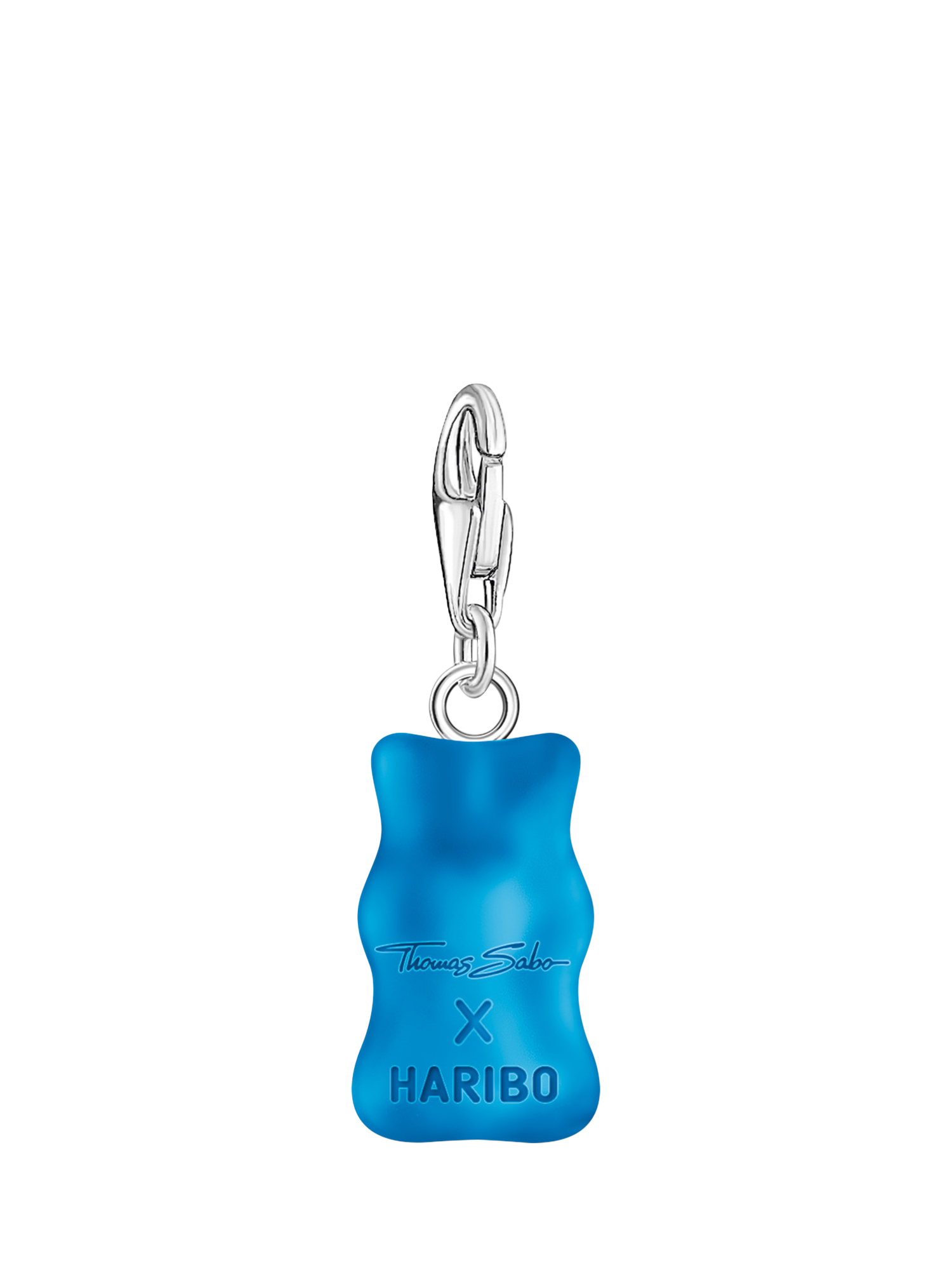 Product image 3 of 4, which shows THOMAS SABO x Haribo Official Blue Goldbear Sterling Silver Pendant Charm, Blue/Silver
