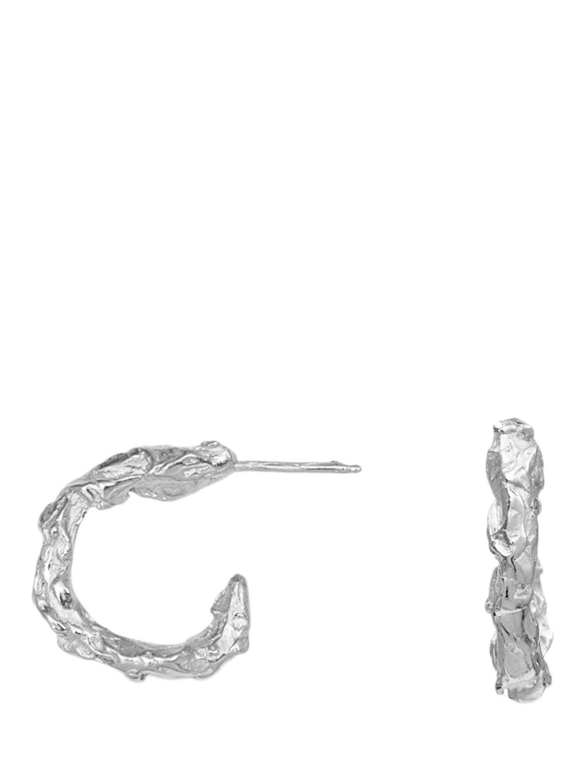 Product image 1 of 1, which shows Deborah Blyth Artemis Demi Hoop Earrings, Silver