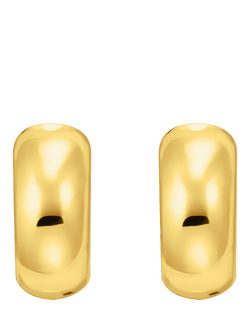 THOMAS SABO Essentials Hoop Earrings - view 2, Yellow Gold