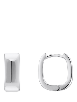 THOMAS SABO Essentials Squared Hoop Earrings, Silver