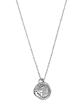 Deborah Blyth Round Organic-Shaped Pendant Necklace, Sterling Silver