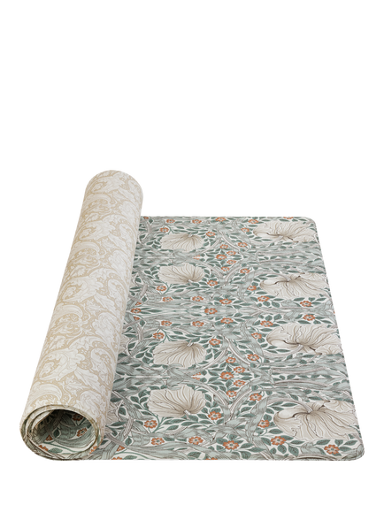 Totter + Tumble X Morris & Co Collection Compact Playmat, Pimpernel Mineral Blue/Bachelor's Button Fired Biscuit, Multi