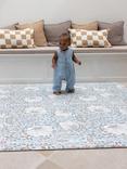 Totter + Tumble X Morris & Co Collection Compact Playmat, Pimpernel Mineral Blue/Bachelor's Button Fired Biscuit