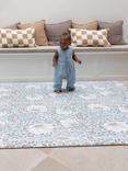 Totter + Tumble X Morris & Co Collection Standard Playmat, Pimpernel Mineral Blue/Bachelor's Button Fired Biscuit