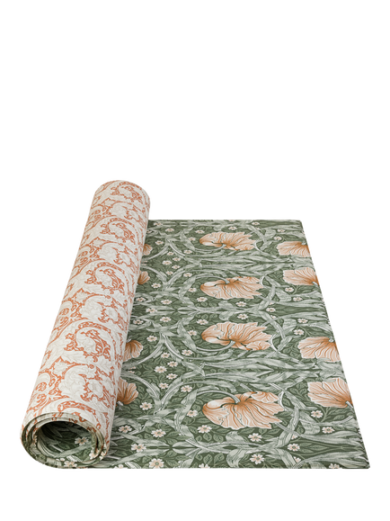 Totter + Tumble X Morris & Co Collection Standard Playmat, Pimpernel Wooded Dell/Bachelor's Button Brick Dust, Multi