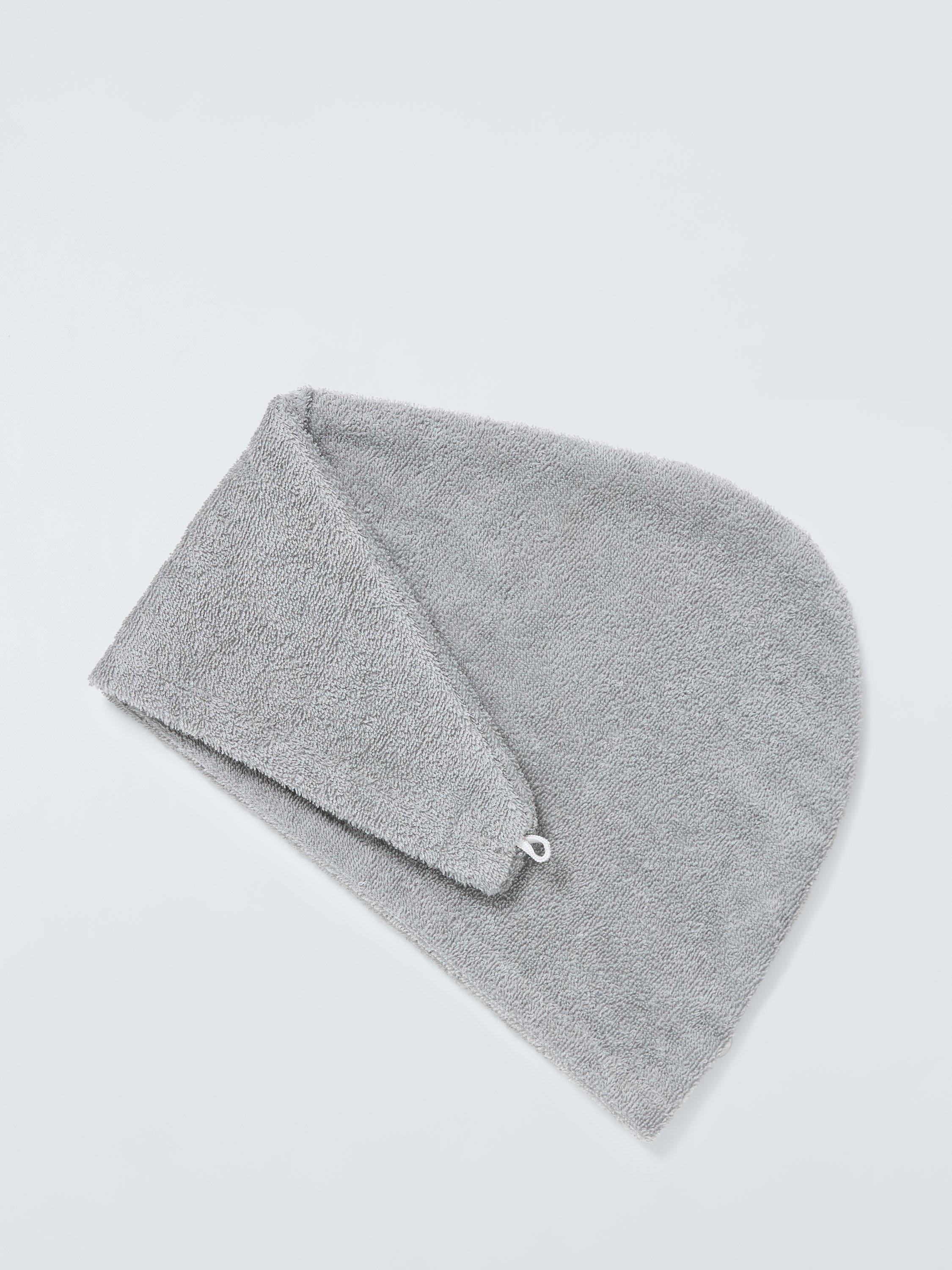 Product image 3 of 3, which shows John Lewis Egyptian Cotton Hair Wrap, Dove Grey