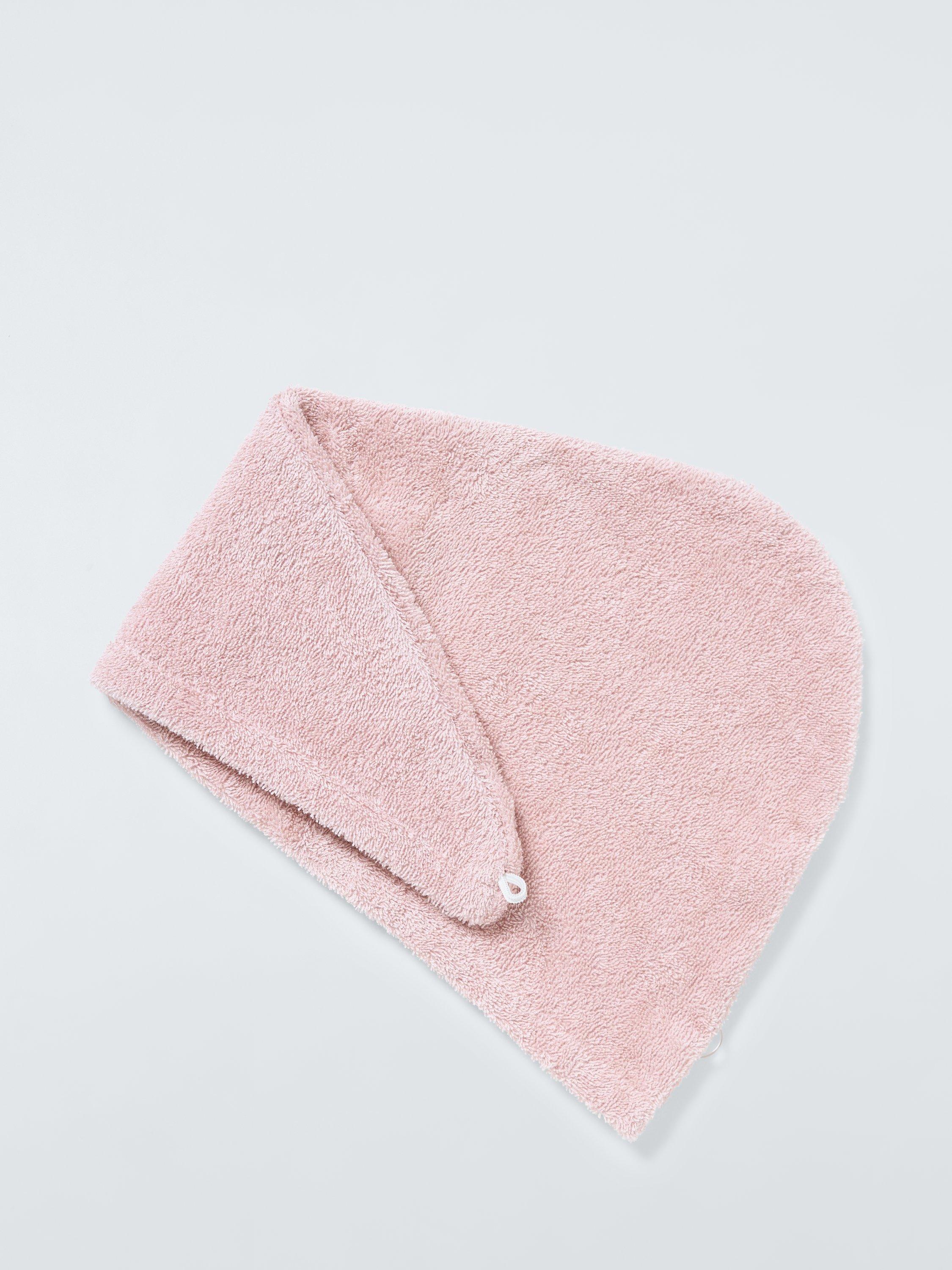 Product image 3 of 3, which shows John Lewis Egyptian Cotton Hair Wrap, Pale Pink