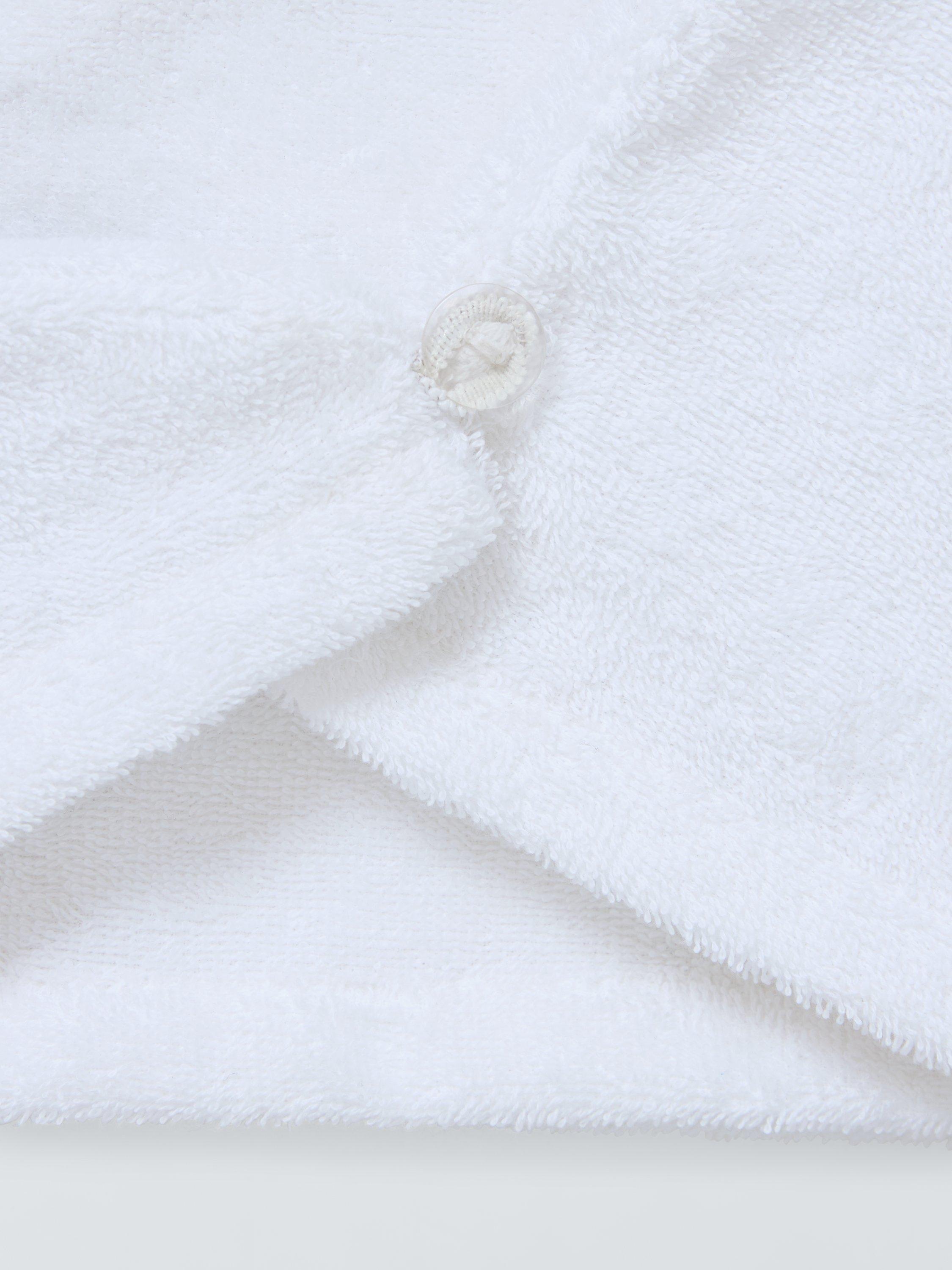 Product image 2 of 3, which shows John Lewis Egyptian Cotton Hair Wrap, White