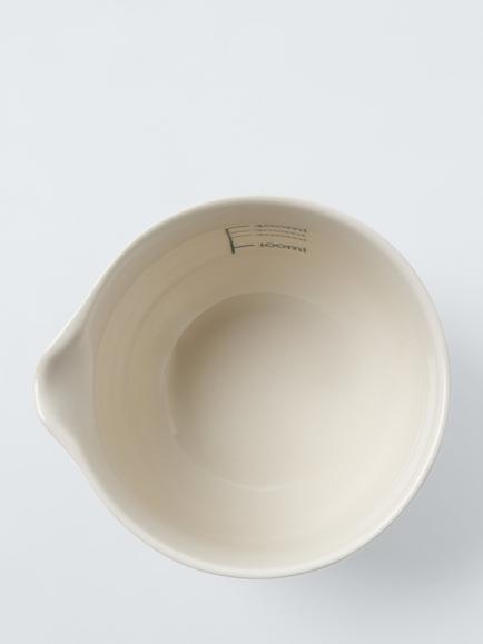 John Lewis X Deliciously Ella Fine China Mixing Jug, 400ml, Stone - view 2, Stone