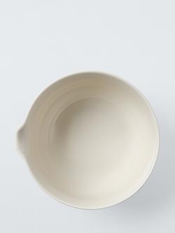 John Lewis X Deliciously Ella Fine China Mixing Bowl, 2.4L, Stone - view 2, Stone