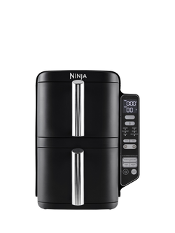 Ninja SL300UK Double Stack 2-Drawer Air Fryer, 7.6L, Black, Black