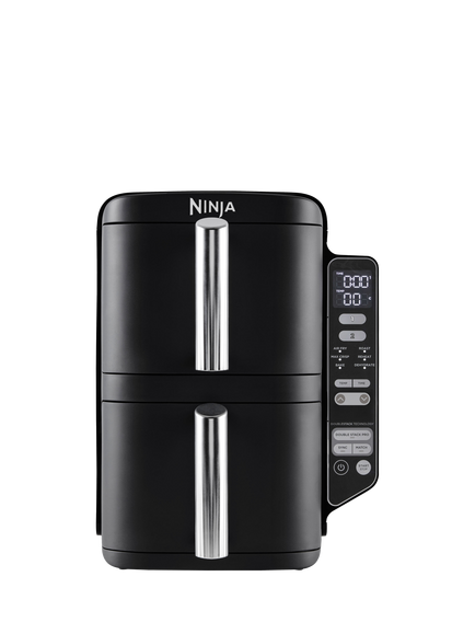 Ninja SL300UK Double Stack 2-Drawer Air Fryer, 7.6L, Black, Black
