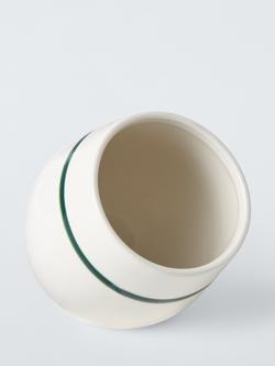 John Lewis X Deliciously Ella Stoneware Salt Pig, Stone - view 2, Stone