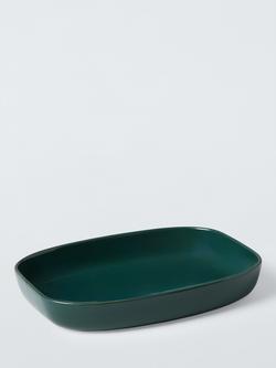 John Lewis X Deliciously Ella Stoneware Roaster, 26m, Green, Green