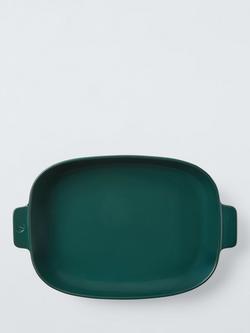 John Lewis X Deliciously Ella Stoneware Roaster with Handles, 32cm, Green - view 2, De Green