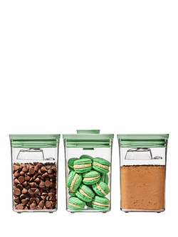 OXO POP Kitchen Storage Container, Set of 3, 1L, Pistachio, Pistachio