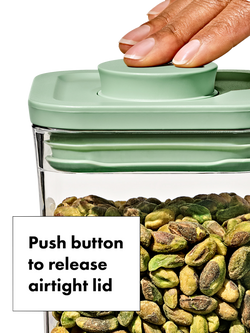 OXO POP Kitchen Storage Container, Set of 3, 1L, Pistachio - view 2, Pistachio