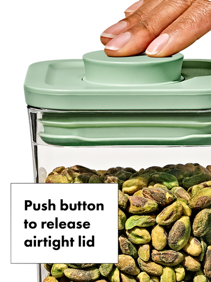 OXO POP Kitchen Storage Container, Set of 3, 1L, Pistachio - view 2, Pistachio