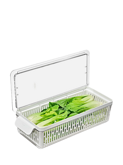 OXO Long Produce Saver, White & Transparent
