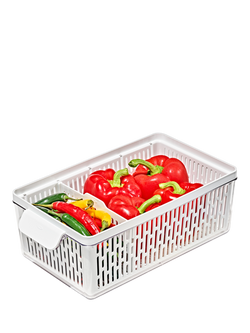 OXO Medium Produce Saver, White & Transparent