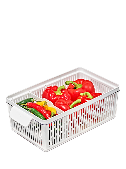 OXO Medium Produce Saver, White & Transparent