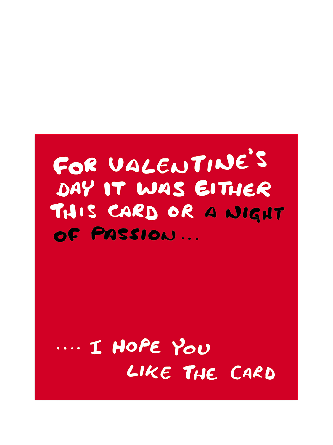 Woodmansterne A Night Of Passion Valentine's Day Card