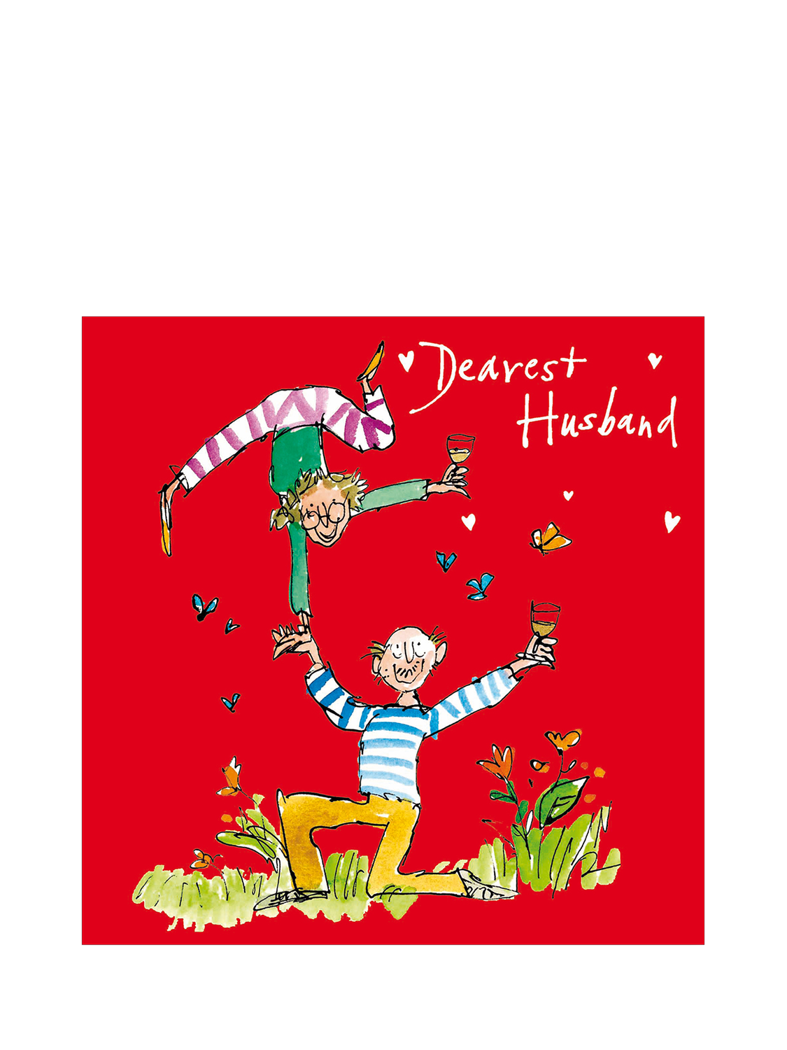 Woodmansterne Acrobatic Older Couple Husband Valentine's Day Card