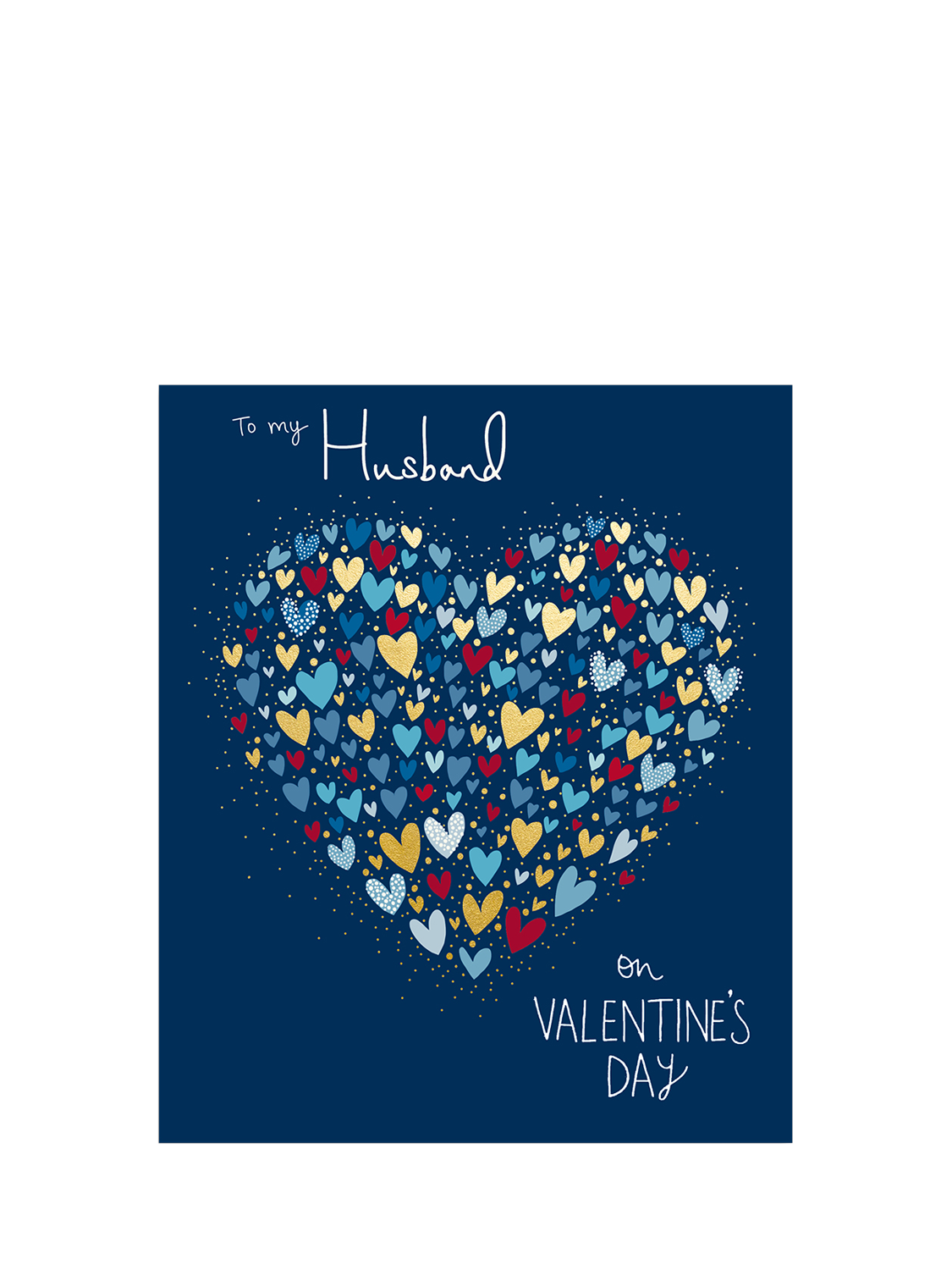 Woodmansterne Big Heart Of Little Hearts Husband Valentine's Day Card