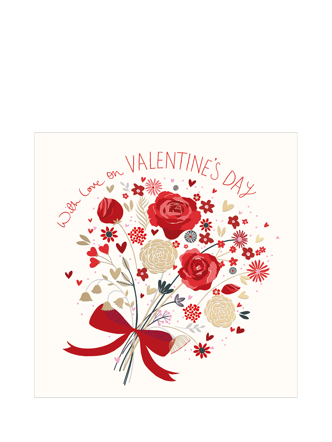 Woodmansterne Floral Bouquet Valentine's Day Card