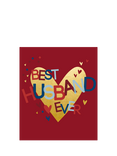 Woodmansterne Heart And Husband Text Valentine's Day Card